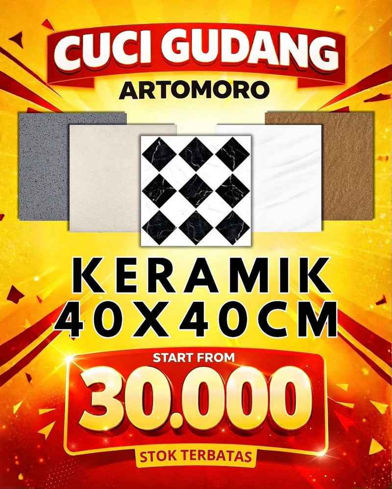 Cuci Gudang - Keramik KW 1 Harga Cuma 30 Ribu
