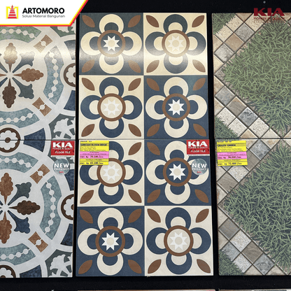Keramik Lantai KIA 40x40cm Matt - Grecian Bloom Beige