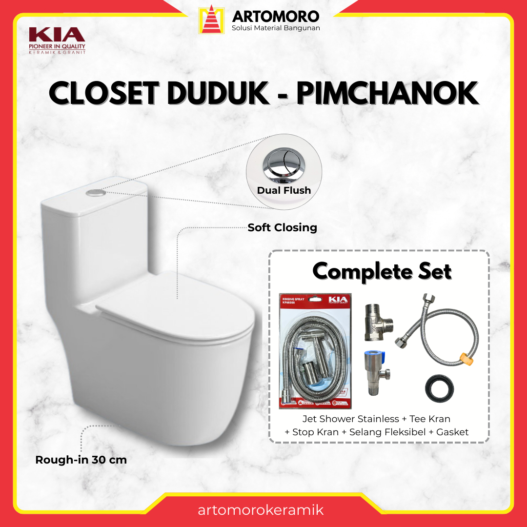 One Piece Toilet Pimchanok - KIA | Kloset Duduk RI-30cm