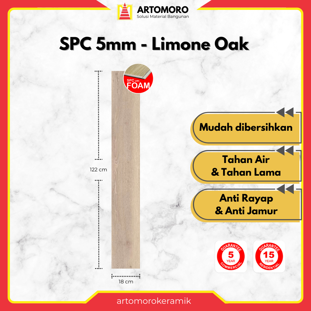 SPC 5mm with IXPE foam KIA - Limone Oak