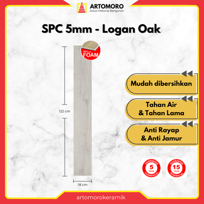 SPC 5mm with IXPE foam KIA - Logan Oak
