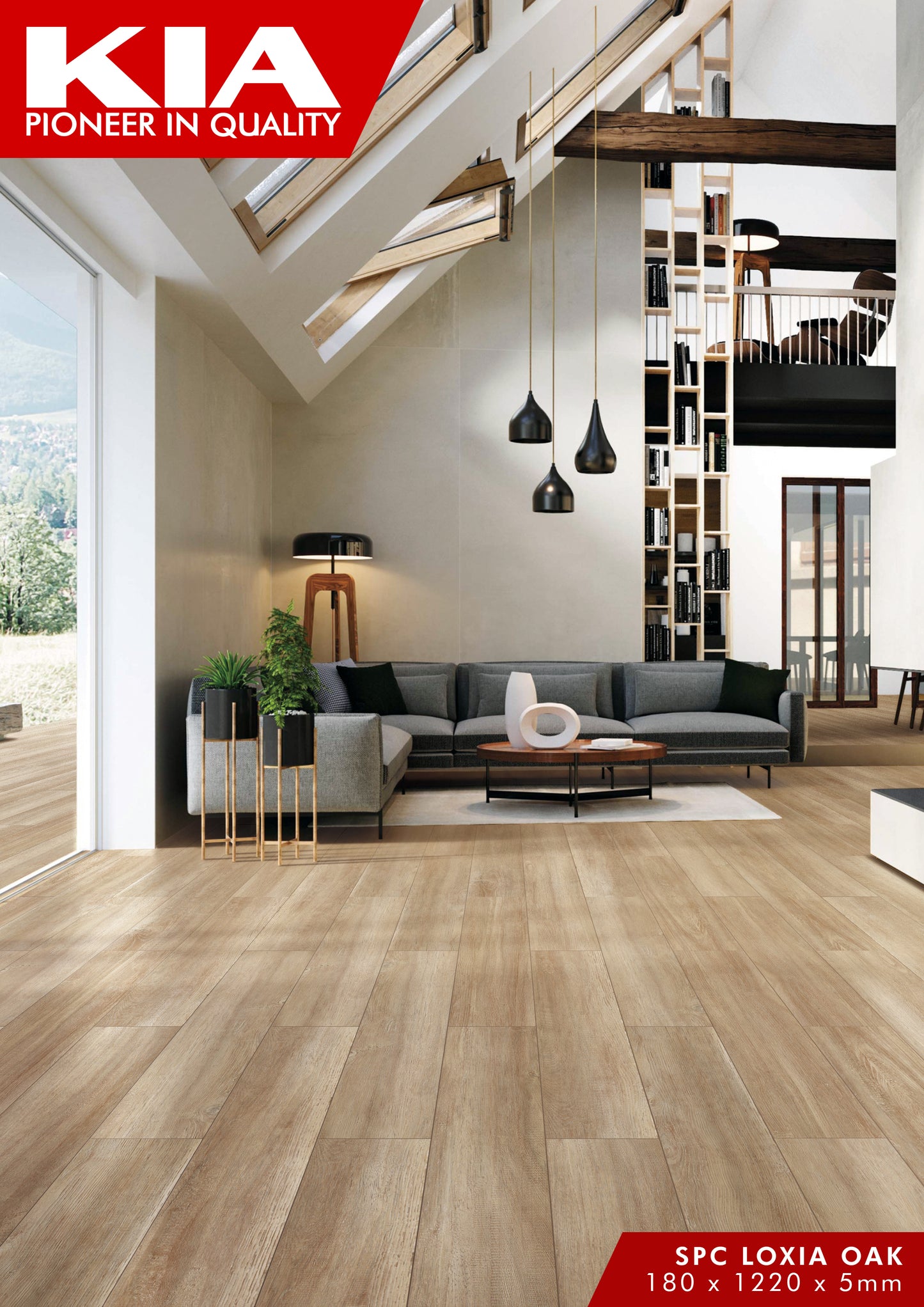 SPC 5mm with IXPE foam KIA - Loxia Oak