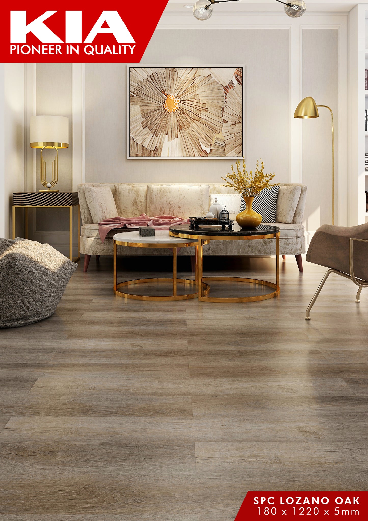 SPC 5mm with IXPE foam KIA - Lozano Oak